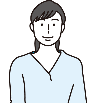 笑顔の女性