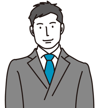 笑顔の男性